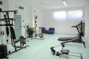 Fitness centrum a/nebo fitness zařízení v ubytování Hotel Europa Cembra