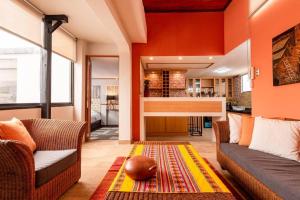 Χώρος καθιστικού στο luxury Andino Ciudad real & 1 bed