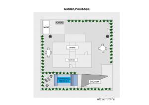 Plán poschodí v ubytovaní Luxury 2 Apartments Cervia with Swimming Pool