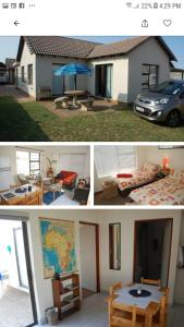 a collage of pictures of a house and a car at Sea Cottage in Mossel Bay