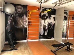 Fitnesscenter och/eller fitnessfaciliteter på Apartamento Rocha Sinop