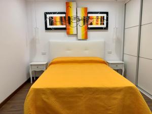 Postel nebo postele na pokoji v ubytování Apartment Fañabe Mareverde + 22 fotografií