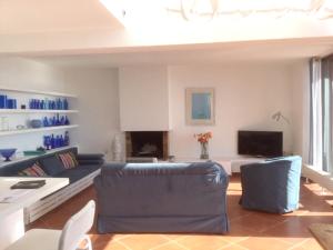 Et tv og/eller underholdning på Luxury Villa in Tamariu + Sea View