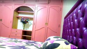 Una cama o camas en una habitación de One bedroom appartement with enclosed garden and wifi at Marrakech