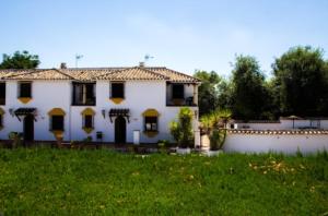 A garden outside Charming House in Hornachuelos with Shared Pool