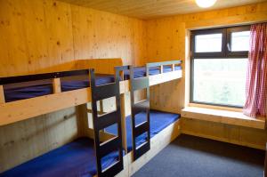 Palanda nebo palandy na pokoji v ubytování Jugendgästehaus Gerlosplatte