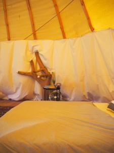 Postel nebo postele na pokoji v ubytování Teepee Barranco
