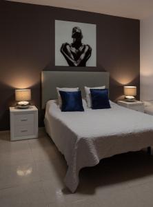 Ένα ή περισσότερα κρεβάτια σε δωμάτιο στο Villa Kira, Tindaya