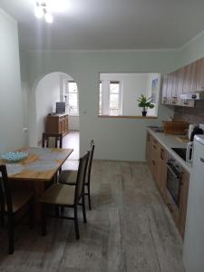 Kuchyň nebo kuchyňský kout v ubytování Apartmány Marie Jáchymov