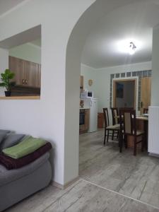 Kuchyň nebo kuchyňský kout v ubytování Apartmány Marie Jáchymov