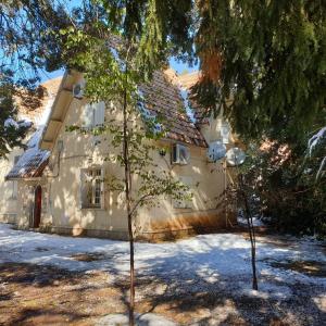 una casa con un árbol delante de ella en Chalet ifrane, en Ifrane