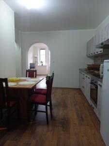 Kuchyň nebo kuchyňský kout v ubytování Apartmány Marie Jáchymov
