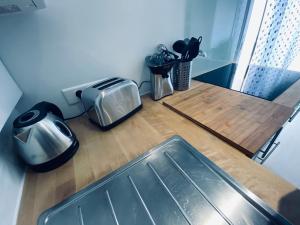 Küche/Küchenzeile in der Unterkunft Appartement les Falaises