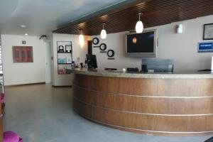 The lobby or reception area at Mision Express Pachuca