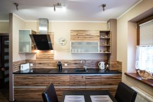 Kuchyňa alebo kuchynka v ubytovaní Apartamenty Rodzinne II ApartZakop