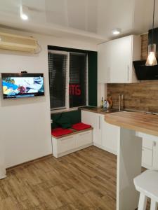 Küche/Küchenzeile in der Unterkunft Studio Apartment Center