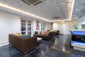 Puding Hotel的休息区