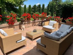 A seating area at Villa Balducci
