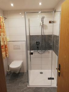 A bathroom at Haus Grünbacher