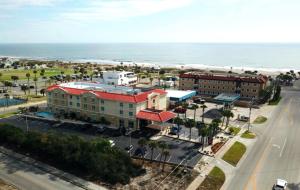 an aerial view of a city with the ocean at Comfort Suites Fernandina Beach at Amelia Island Soon to be "Surf & Sand" Ascend Collection by Choice Hotels in Fernandina Beach