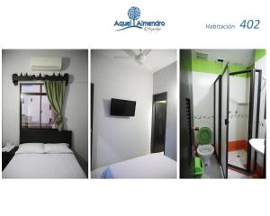 Postel nebo postele na pokoji v ubytování Hospedaje Aquel Almendro