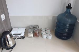 Coffee and tea making facilities at The Cabin Tanjung Yogyakarta