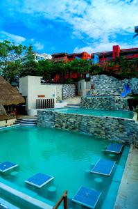 The swimming pool at or close to Casa Azul Maya