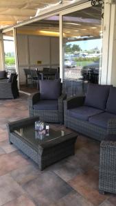 A seating area at IL Borgo