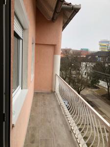 Balkón alebo terasa v ubytovaní Szeged Gyöngye