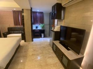 Kuchyň nebo kuchyňský kout v ubytování Michelle hotel