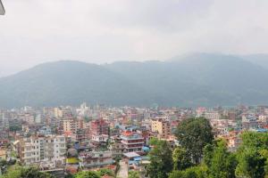 山景或在旅馆看到的山景