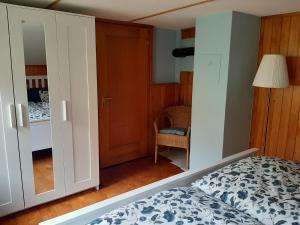 Postel nebo postele na pokoji v ubytování Chalet Am Fels