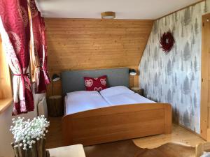 Postel nebo postele na pokoji v ubytování Liptovské Chaty