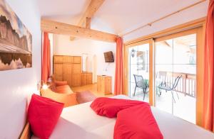 Postel nebo postele na pokoji v ubytování Hotel Appartement Haus Gitschberg