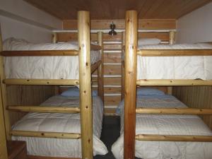 A bed or beds in a room at Log Inn & Pub