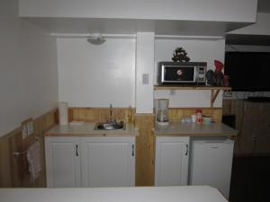 A kitchen or kitchenette at Log Inn & Pub