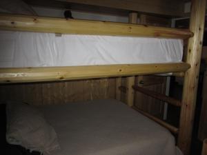 A bed or beds in a room at Log Inn & Pub