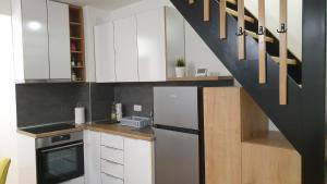 Apartman Mladenovic Divcibare tesisinde mutfak veya mini mutfak