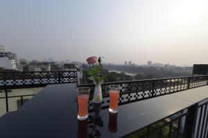 Balkón nebo terasa v ubytování Hanoi HM Boutique Hotel