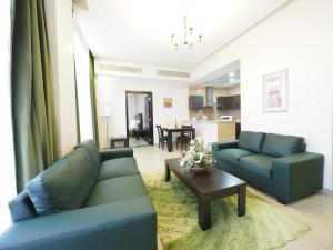 Χώρος καθιστικού στο Skylark Hotel Apartments AL Barsha