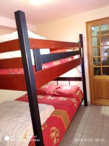 a couple of bunk beds in a room at Appartement d'une chambre avec jardin clos et wifi a Alfortville in Alfortville