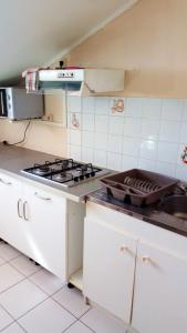 Una cocina o cocineta en Appartement de 2 chambres avec vue sur la mer balcon amenage et wifi a Goyave a 2 km de la plage
