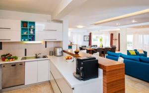 Kuchyňa alebo kuchynka v ubytovaní Luxury villa Fura on Hvar, heated pool