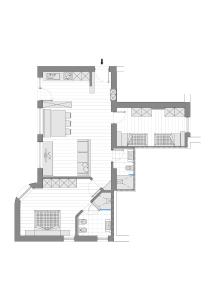 The floor plan of Cësa Gredine