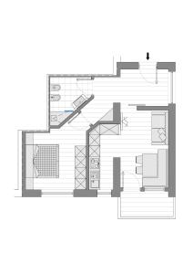 The floor plan of Cësa Gredine