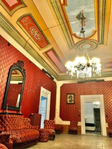 A seating area at Palazzo Introna