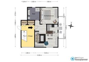 Půdorys ubytování Landhaus Edelmann
