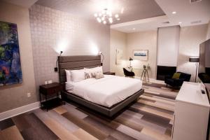 Postel nebo postele na pokoji v ubytování Hotel Rock Lititz