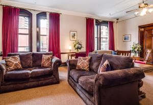 A seating area at Leo House