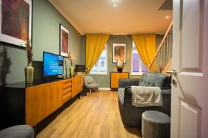 Et opholdsområde på No.11 - 4 Zimmer Familien Apartment - Leipzig Suites
